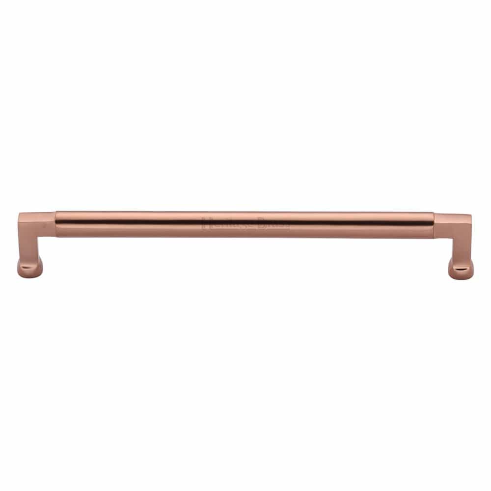 Heritage Brass Cabinet Hardware Satin Rose Gold / Cabinet Pull Handles / 254mm c/c Heritage Brass - Cabinet Pull Bauhaus Design 254mm CTC Satin Rose Gold Finish