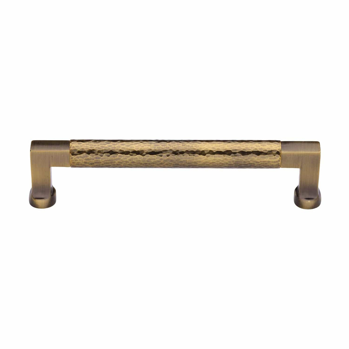 Heritage Brass Cabinet Hardware Antique Brass / Cabinet Pull Handles / 160mm c/c Heritage Brass - Cabinet Pull Bauhaus Hammered Design 160mm CTC Antique Brass Finish