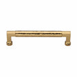 Heritage Brass Cabinet Hardware Polished Brass / Cabinet Pull Handles / 160mm c/c Heritage Brass - Cabinet Pull Bauhaus Hammered Design 160mm CTC Polished Brass Finish