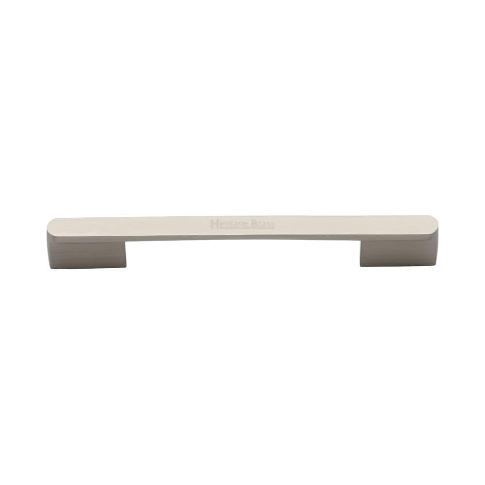 Heritage Brass Cabinet Hardware Satin Nickel / Cabinet Pull Handles / Dual 128/160mm c/c Heritage Brass - Cabinet Pull Bridge Design 128&160mm CTC Satin Nickel Finish
