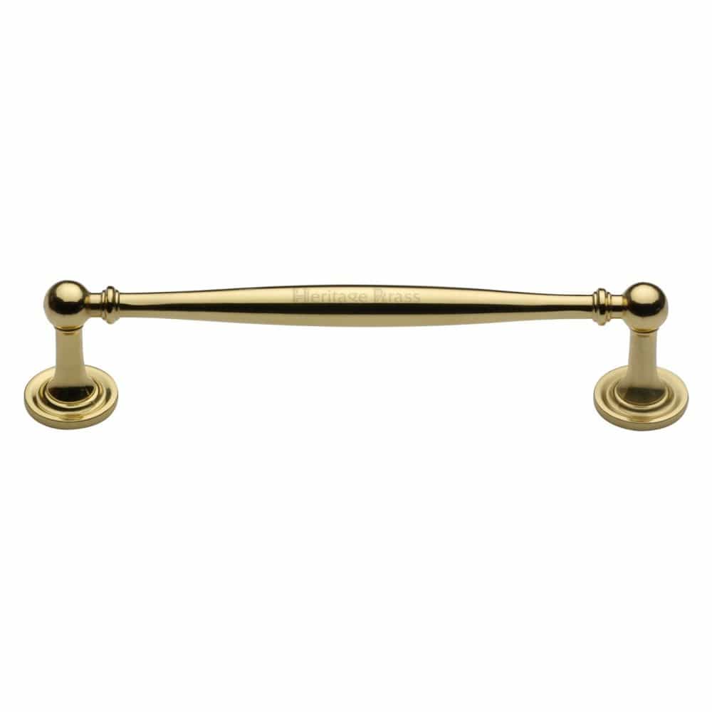 Heritage Brass Cabinet Hardware Polished Brass / Cabinet Pull Handles / 152mm c/c Heritage Brass - Cabinet Pull Colonial Design 152mm CTC Polished Brass Finish