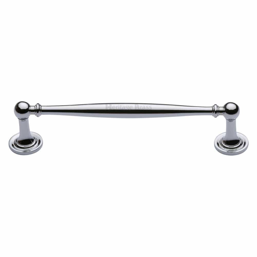 Heritage Brass Cabinet Hardware Polished Chrome / Cabinet Pull Handles / 152mm c/c Heritage Brass - Cabinet Pull Colonial Design 152mm CTC Polished Chrome Finish