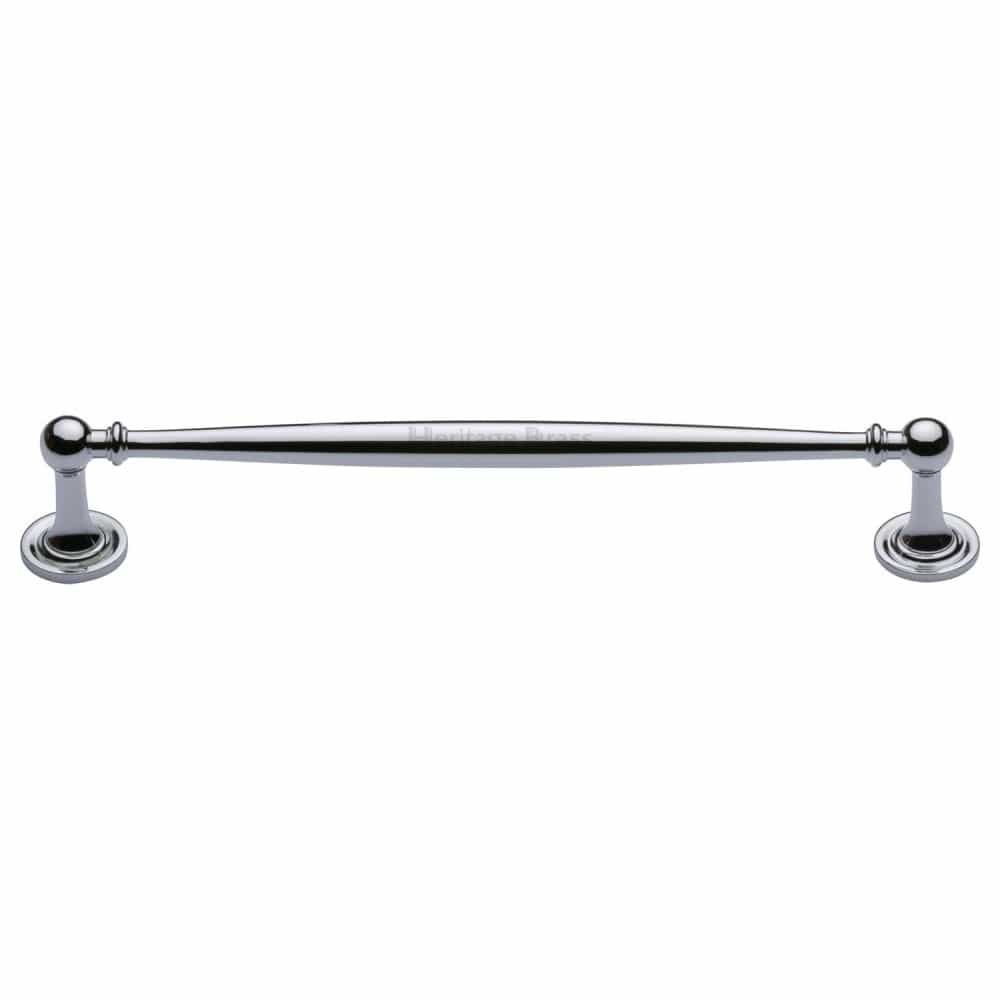 Heritage Brass Cabinet Hardware Polished Chrome / Cabinet Pull Handles / 203mm c/c Heritage Brass - Cabinet Pull Colonial Design 203mm CTC Polished Chrome Finish