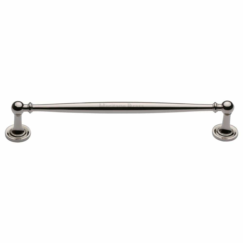 Heritage Brass Cabinet Hardware Polished Nickel / Cabinet Pull Handles / 203mm c/c Heritage Brass - Cabinet Pull Colonial Design 203mm CTC Polished Nickel Finish