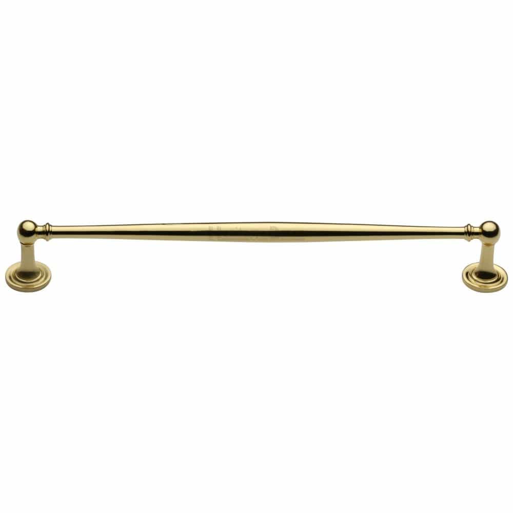 Heritage Brass Cabinet Hardware Polished Brass / Cabinet Pull Handles / 254mm c/c Heritage Brass - Cabinet Pull Colonial Design 254mm CTC Polished Brass Finish