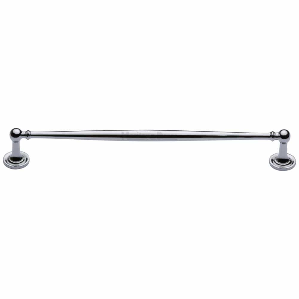 Heritage Brass Cabinet Hardware Polished Chrome / Cabinet Pull Handles / 254mm c/c Heritage Brass - Cabinet Pull Colonial Design 254mm CTC Polished Chrome Finish