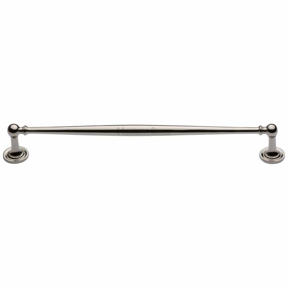 Heritage Brass Cabinet Hardware Polished Nickel / Cabinet Pull Handles / 254mm c/c Heritage Brass - Cabinet Pull Colonial Design 254mm CTC Polished Nickel Finish