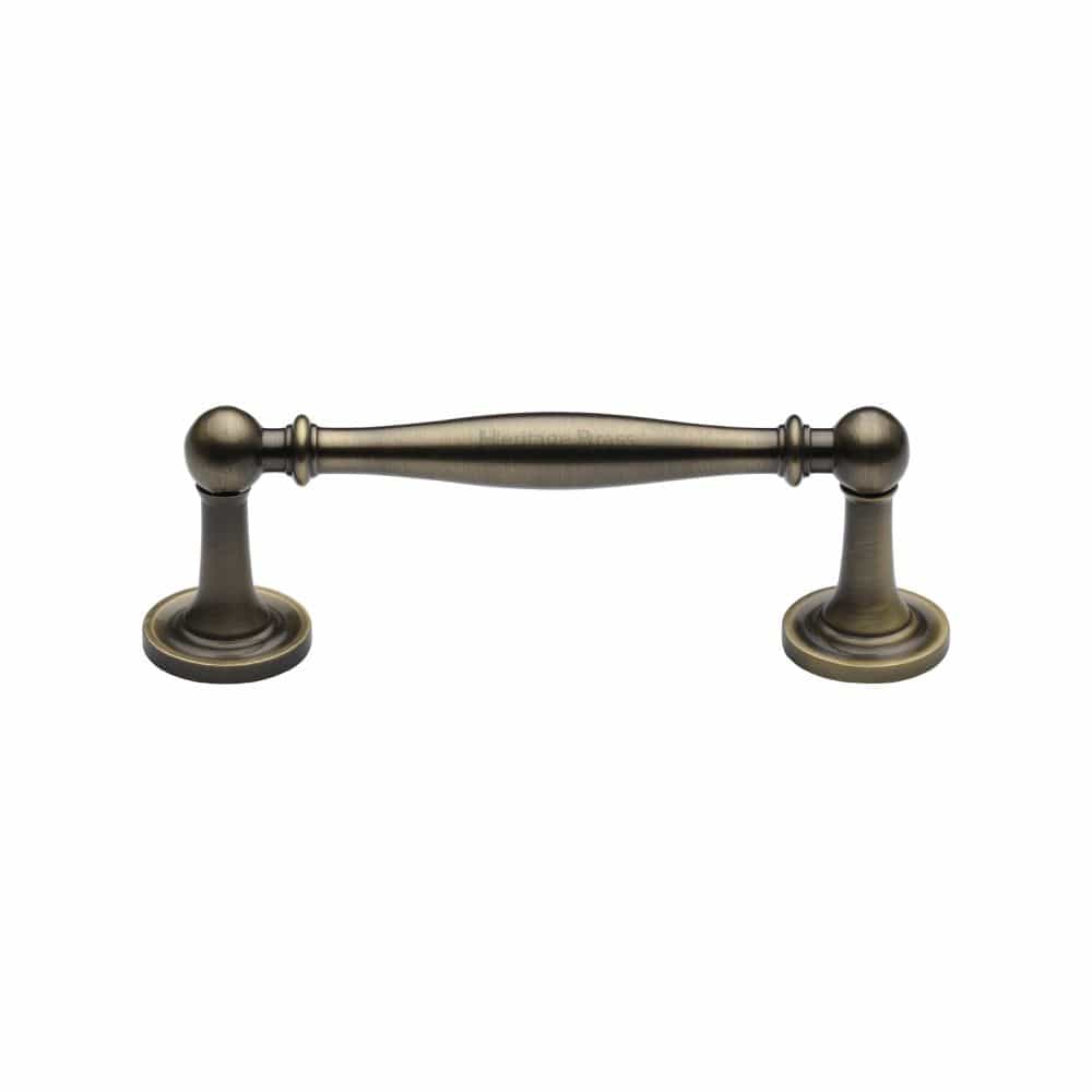 Heritage Brass Cabinet Hardware Antique Brass / Cabinet Pull Handles / 96mm c/c Heritage Brass - Cabinet Pull Colonial Design 96mm CTC Antique Brass Finish