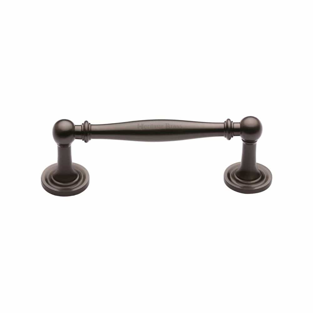 Heritage Brass Cabinet Hardware Matt Bronze / Cabinet Pull Handles / 96mm c/c Heritage Brass - Cabinet Pull Colonial Design 96mm CTC Matt Bronze Finish