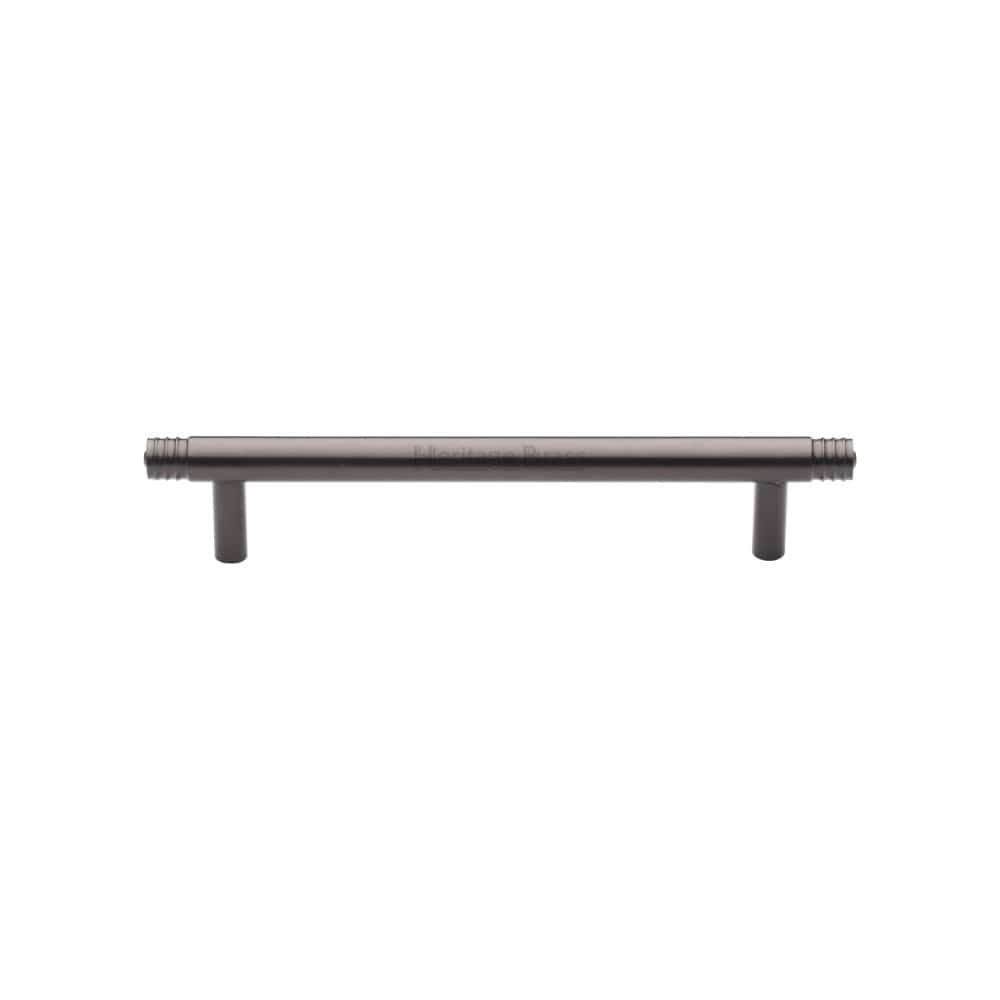 Heritage Brass Cabinet Hardware Matt Bronze / Cabinet Pull Handles / 128mm c/c Heritage Brass - Cabinet Pull Contour Design 128mm CTC Matt Bronze Finish