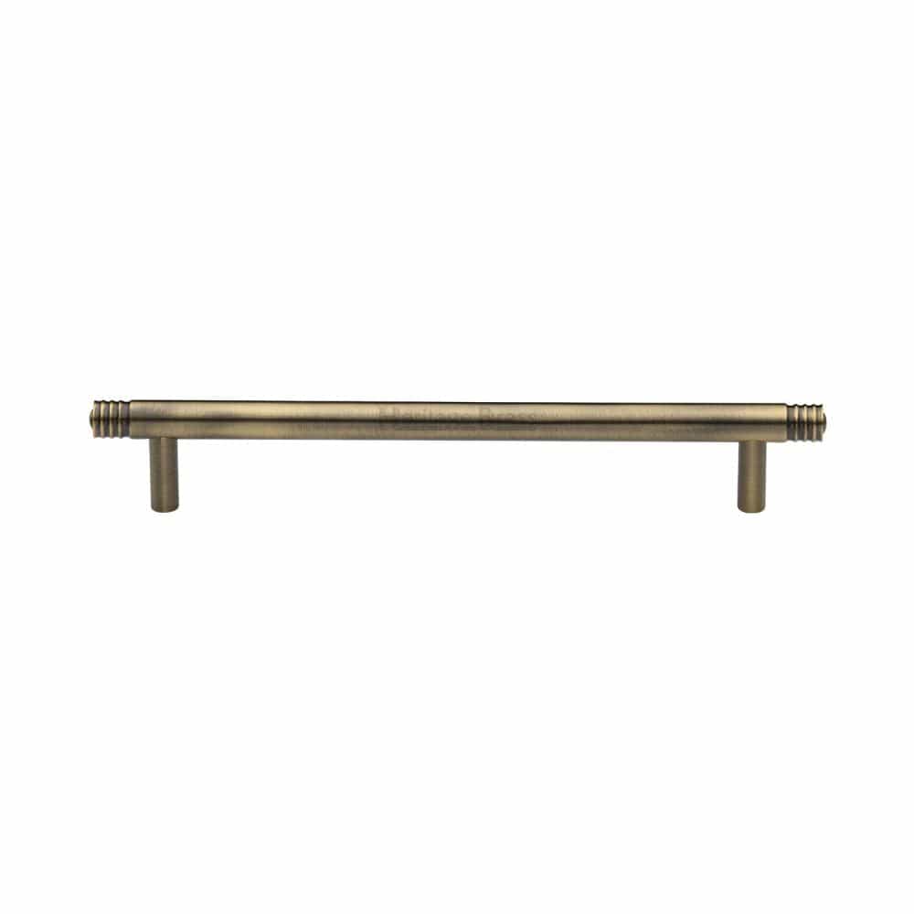 Heritage Brass Cabinet Hardware Antique Brass / Cabinet Pull Handles / 160mm c/c Heritage Brass - Cabinet Pull Contour Design 160mm CTC Antique Brass Finish