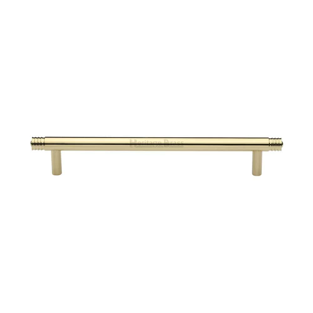 Heritage Brass Cabinet Hardware Polished Brass / Cabinet Pull Handles / 160mm c/c Heritage Brass - Cabinet Pull Contour Design 160mm CTC Polished Brass Finish