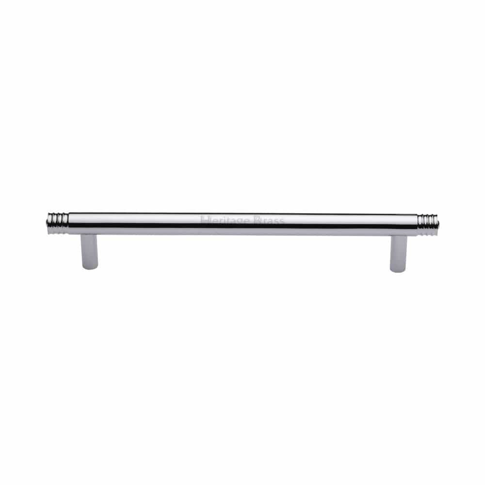 Heritage Brass Cabinet Hardware Polished Chrome / Cabinet Pull Handles / 160mm c/c Heritage Brass - Cabinet Pull Contour Design 160mm CTC Polished Chrome Finish