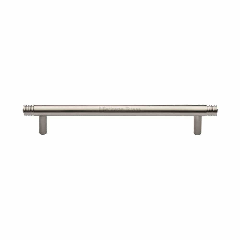 Heritage Brass Cabinet Hardware Satin Nickel / Cabinet Pull Handles / 160mm c/c Heritage Brass - Cabinet Pull Contour Design 160mm CTC Satin Nickel Finish