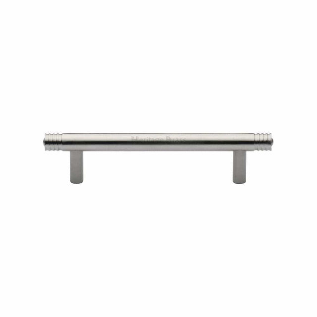 Heritage Brass Cabinet Hardware Satin Nickel / Cabinet Pull Handles / 96mm c/c Heritage Brass - Cabinet Pull Contour Design 96mm CTC Satin Nickel Finish