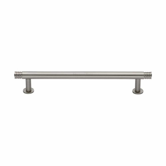 Heritage Brass Cabinet Hardware Satin Nickel / Cabinet Pull Handles / 160mm c/c Heritage Brass - Cabinet Pull Contour Design with 16mm Rose 160mm CTC Satin Nicke