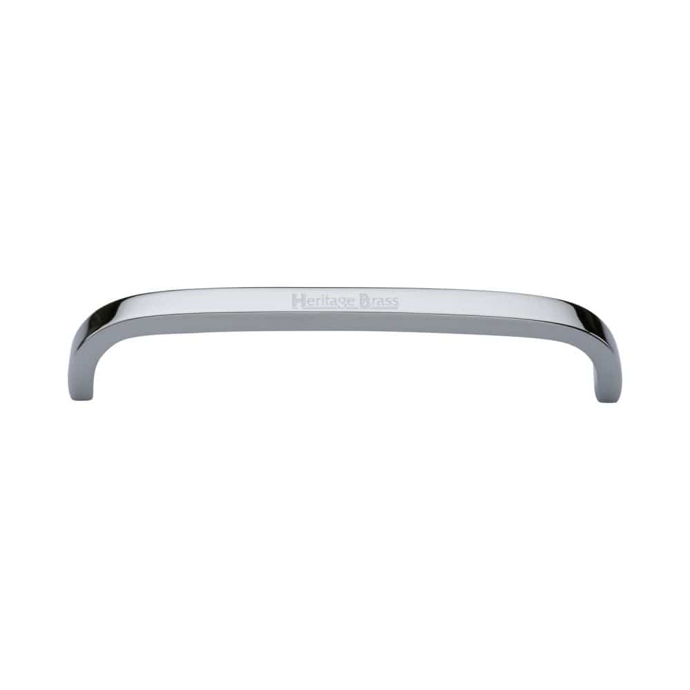 Heritage Brass Cabinet Hardware Polished Chrome / Cabinet Pull Handles / 152mm c/c Heritage Brass - Cabinet Pull D Shaped 152mm CTC Polished Chrome Finish