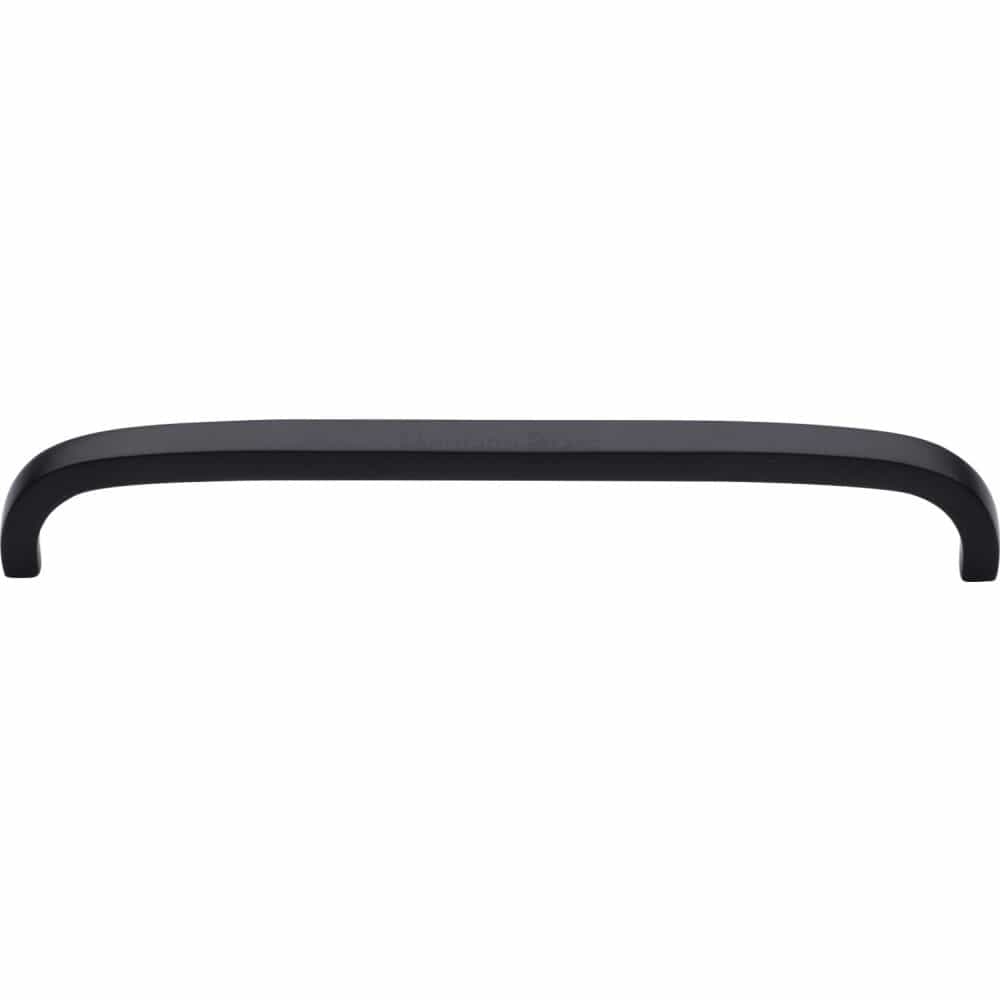 Heritage Brass Cabinet Hardware Matt Black / Cabinet Pull Handles / 203mm c/c Heritage Brass - Cabinet Pull D Shaped 203mm CTC Matt Black Finish