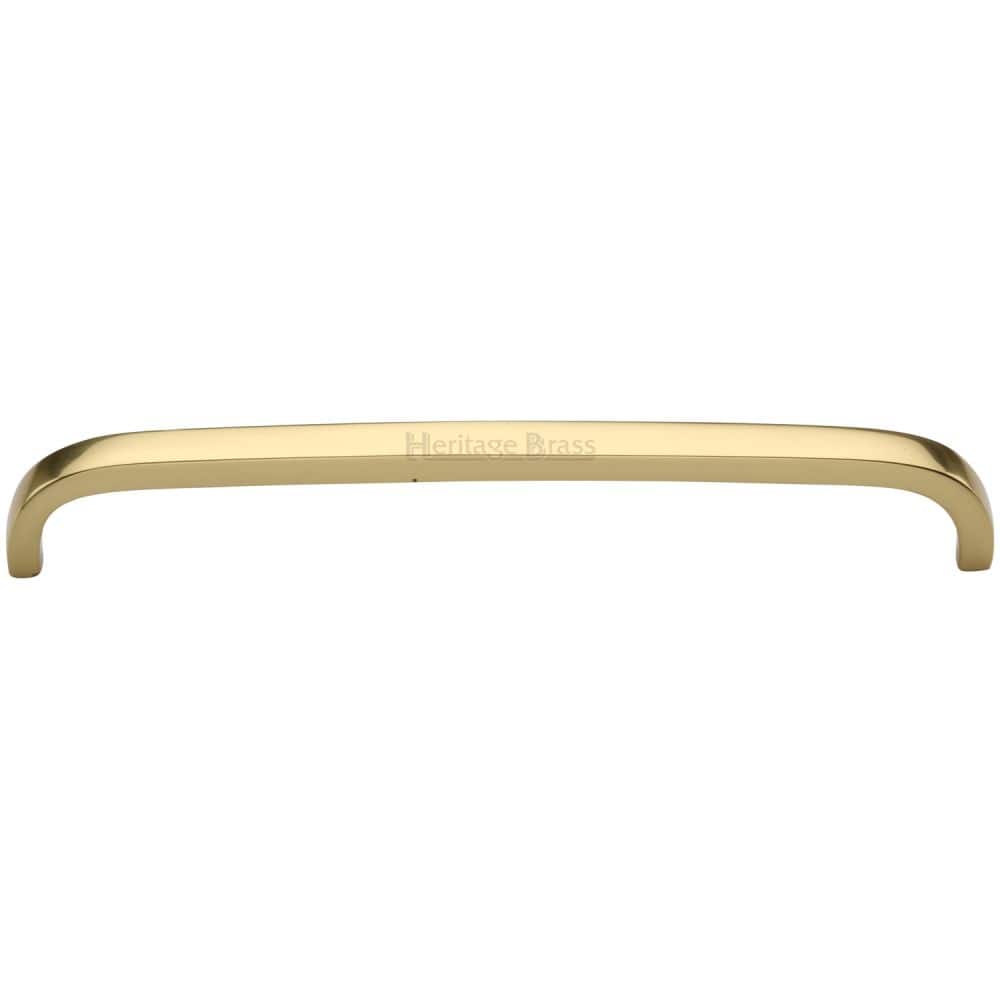 Heritage Brass Cabinet Hardware Polished Brass / Cabinet Pull Handles / 203mm c/c Heritage Brass - Cabinet Pull D Shaped 203mm CTC Polished Brass Finish