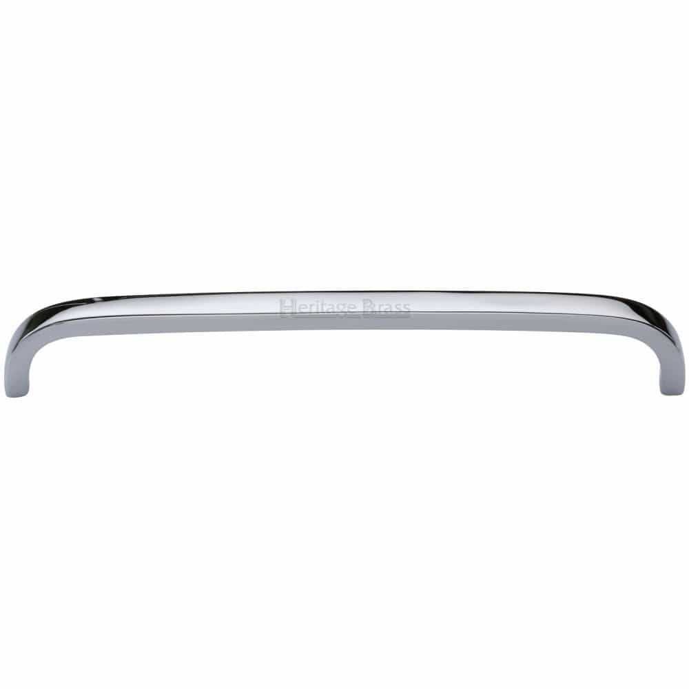Heritage Brass Cabinet Hardware Polished Chrome / Cabinet Pull Handles / 203mm c/c Heritage Brass - Cabinet Pull D Shaped 203mm CTC Polished Chrome Finish