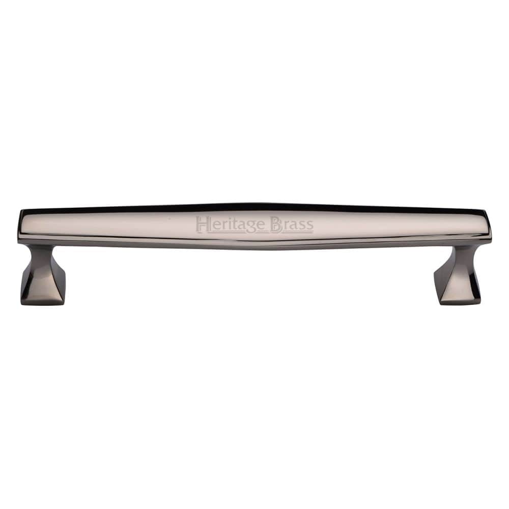 Heritage Brass Cabinet Hardware Polished Nickel / Cabinet Pull Handles / 203mm c/c Heritage Brass - Cabinet Pull Deco Design 203mm CTC Polished Nickel Finish