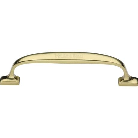 Heritage Brass Cabinet Hardware Polished Brass / Cabinet Pull Handles / 128mm c/c Heritage Brass - Cabinet Pull Durham Design 128mm CTC Polished Brass Finish