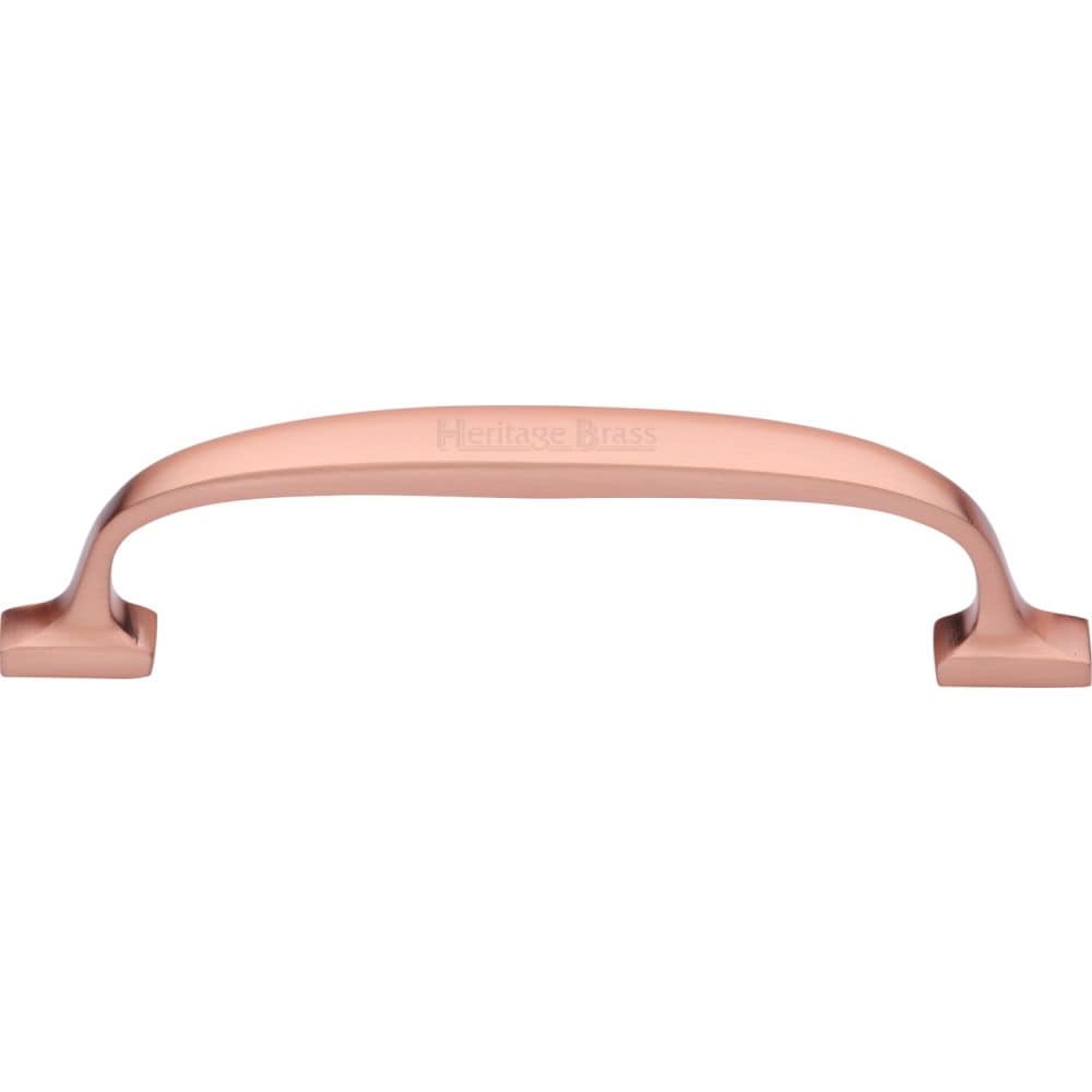 Heritage Brass Cabinet Hardware Satin Rose Gold / Cabinet Pull Handles / 128mm c/c Heritage Brass - Cabinet Pull Durham Design 128mm CTC Satin Rose Gold Finish