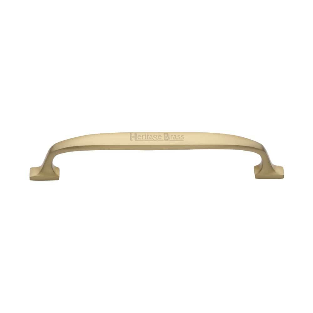 Heritage Brass Cabinet Hardware Satin Brass / Cabinet Pull Handles / 160mm c/c Heritage Brass - Cabinet Pull Durham Design 160mm CTC Satin Brass Finish