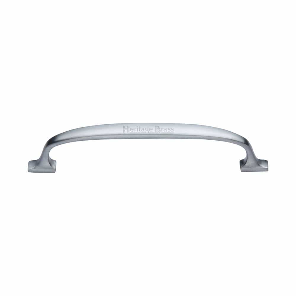 Heritage Brass Cabinet Hardware Satin Chrome / Cabinet Pull Handles / 160mm c/c Heritage Brass - Cabinet Pull Durham Design 160mm CTC Satin Chrome Finish