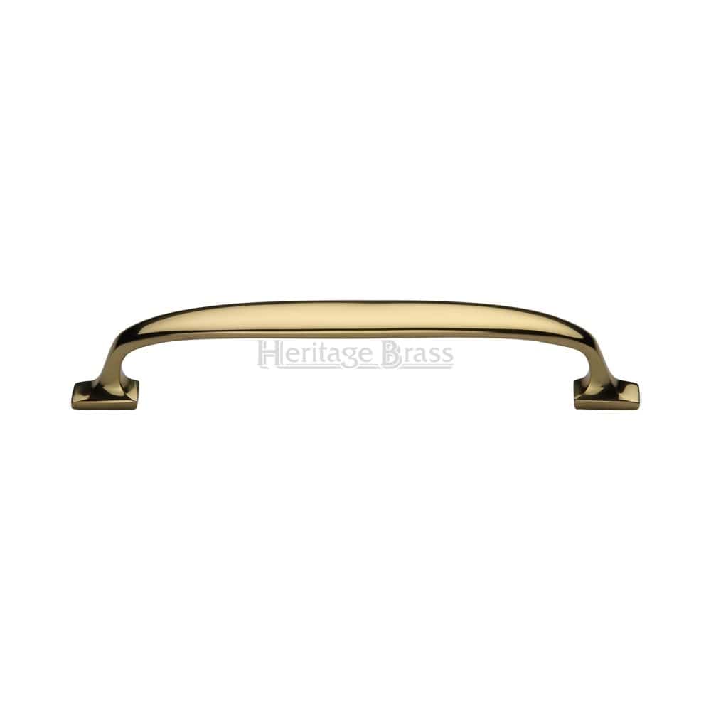 Heritage Brass Cabinet Hardware Polished Brass / Cabinet Pull Handles / 203mm c/c Heritage Brass - Cabinet Pull Durham Design 203mm CTC Polished Brass Finish