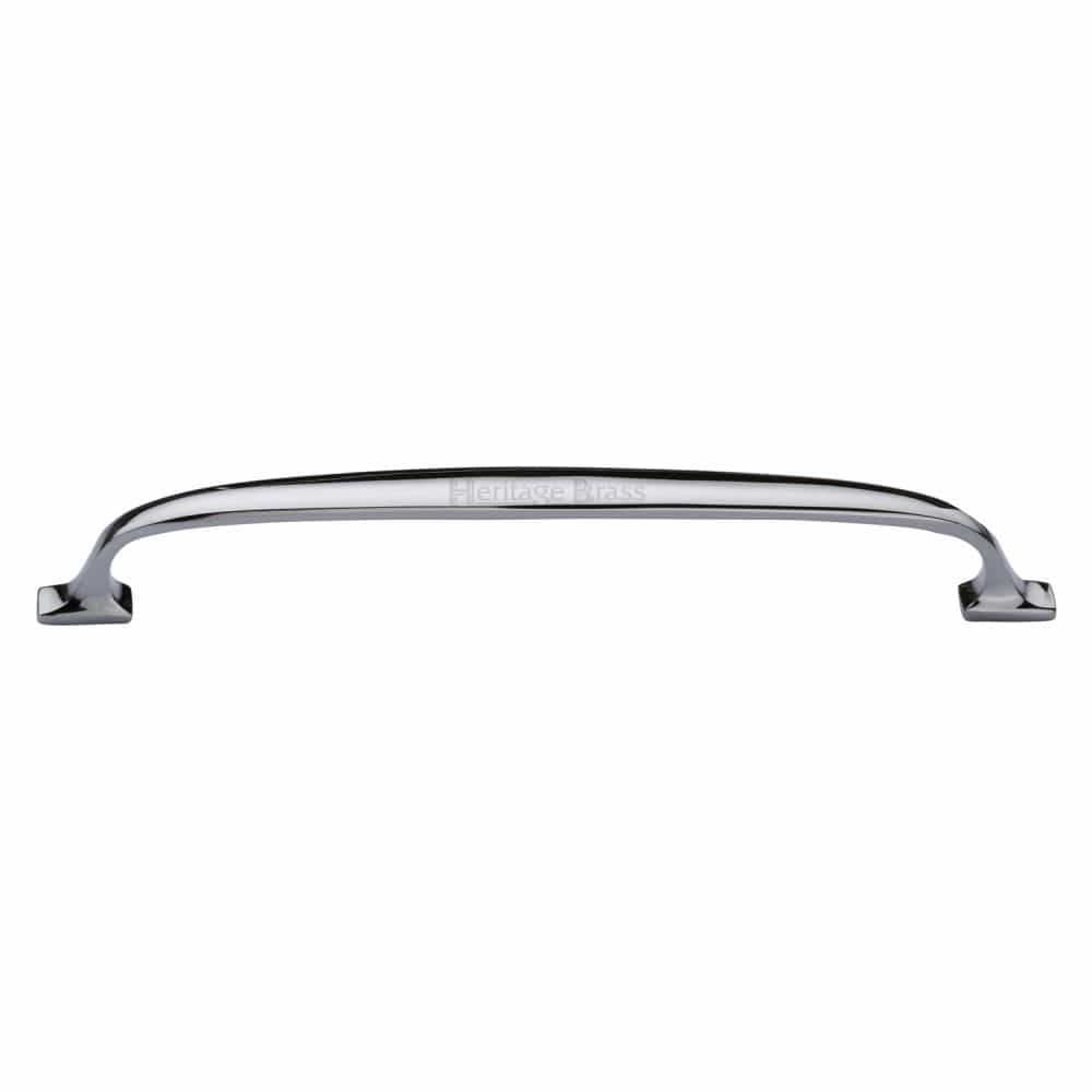 Heritage Brass Cabinet Hardware Polished Chrome / Cabinet Pull Handles / 203mm c/c Heritage Brass - Cabinet Pull Durham Design 203mm CTC Polished Chrome Finish
