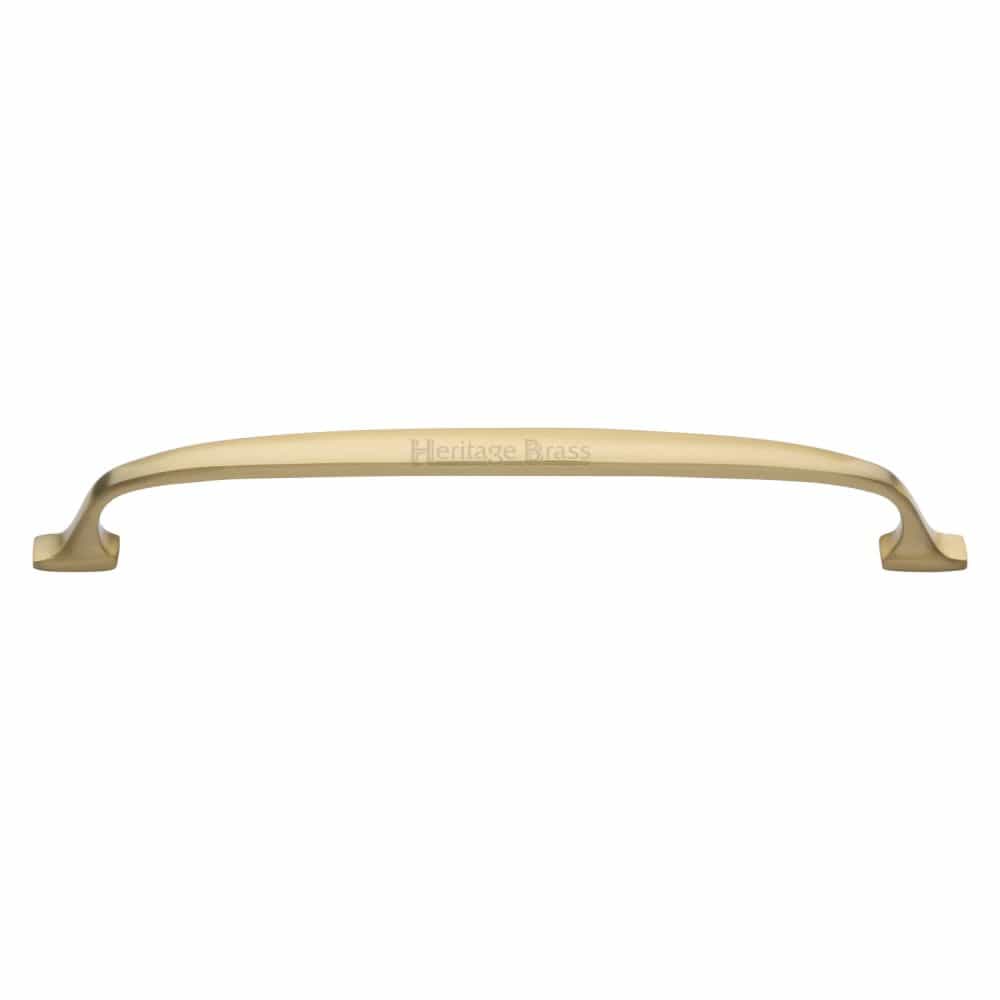 Heritage Brass Cabinet Hardware Satin Brass / Cabinet Pull Handles / 203mm c/c Heritage Brass - Cabinet Pull Durham Design 203mm CTC Satin Brass Finish