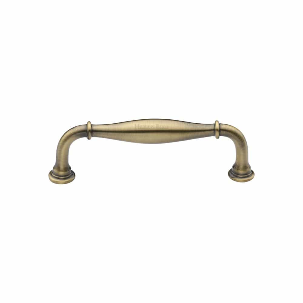 Heritage Brass Cabinet Hardware Antique Brass / Cabinet Pull Handles / 102mm c/c Heritage Brass - Cabinet Pull Henley Traditional Design 102mm CTC Antique Brass Fin