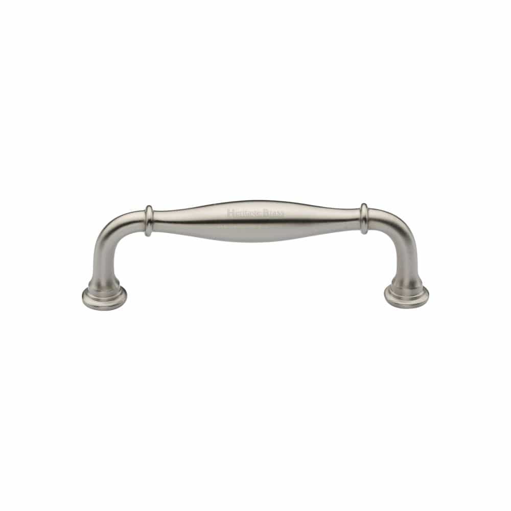Heritage Brass Cabinet Hardware Satin Nickel / Cabinet Pull Handles / 102mm c/c Heritage Brass - Cabinet Pull Henley Traditional Design 102mm CTC Satin Nickel Fi