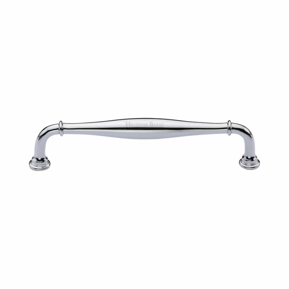 Heritage Brass Cabinet Hardware Polished Chrome / Cabinet Pull Handles / 152mm c/c Heritage Brass - Cabinet Pull Henley Traditional Design 152mm CTC Polished Chrome Fi