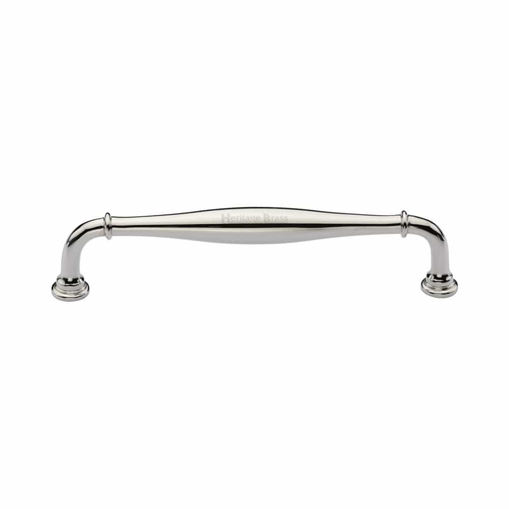 Heritage Brass Cabinet Hardware Polished Nickel / Cabinet Pull Handles / 152mm c/c Heritage Brass - Cabinet Pull Henley Traditional Design 152mm CTC Polished Nickel Fi