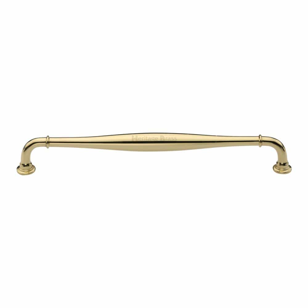 Heritage Brass Cabinet Hardware Polished Brass / Cabinet Pull Handles / 203mm c/c Heritage Brass - Cabinet Pull Henley Traditional Design 203mm CTC Polished Brass Fin