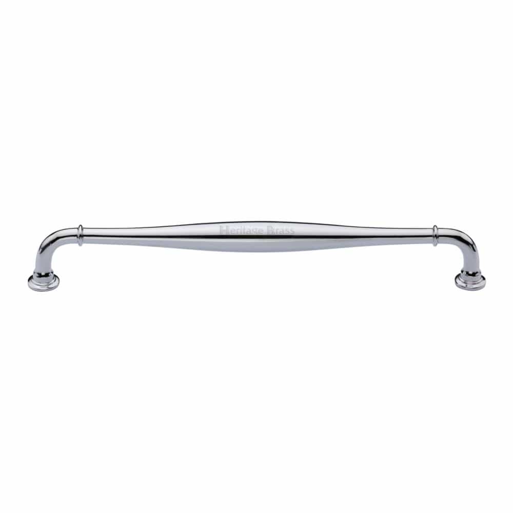 Heritage Brass Cabinet Hardware Polished Chrome / Cabinet Pull Handles / 203mm c/c Heritage Brass - Cabinet Pull Henley Traditional Design 203mm CTC Polished Chrome Fi
