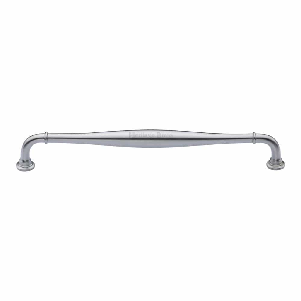 Heritage Brass Cabinet Hardware Satin Chrome / Cabinet Pull Handles / 203mm c/c Heritage Brass - Cabinet Pull Henley Traditional Design 203mm CTC Satin Chrome Fi