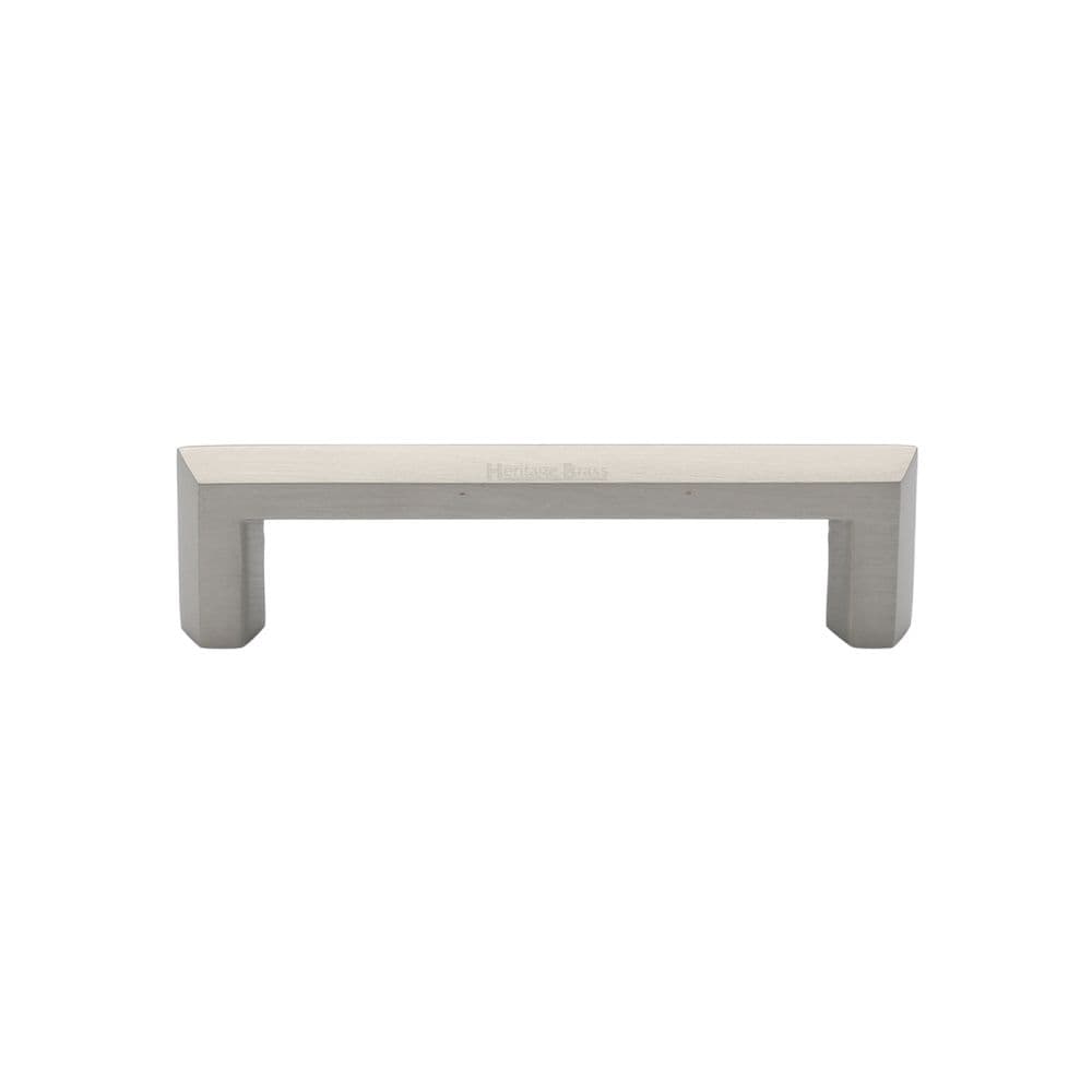 Heritage Brass Cabinet Hardware Satin Nickel / Cabinet Pull Handles / 102mm c/c Heritage Brass - Cabinet Pull Hex Profile Design 102mm CTC Satin Nickel Finish