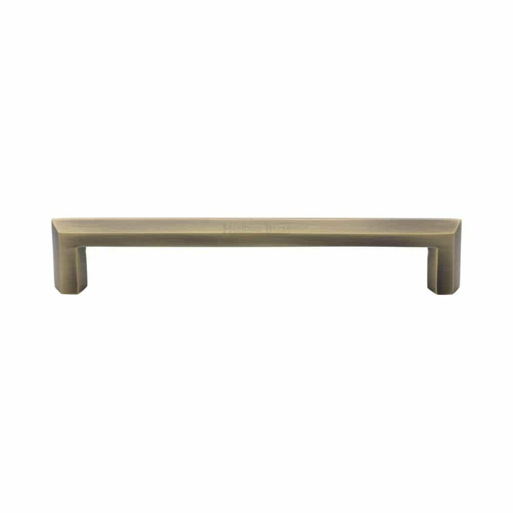 Heritage Brass Cabinet Hardware Antique Brass / Cabinet Pull Handles / 152mm c/c Heritage Brass - Cabinet Pull Hex Profile Design 152mm CTC Antique Brass Finish