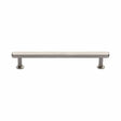 Heritage Brass Cabinet Hardware Satin Nickel / Cabinet Pull Handles / 160mm c/c Heritage Brass - Cabinet Pull Hexagon Design with Rose 160mm CTC Satin Nickel Fin