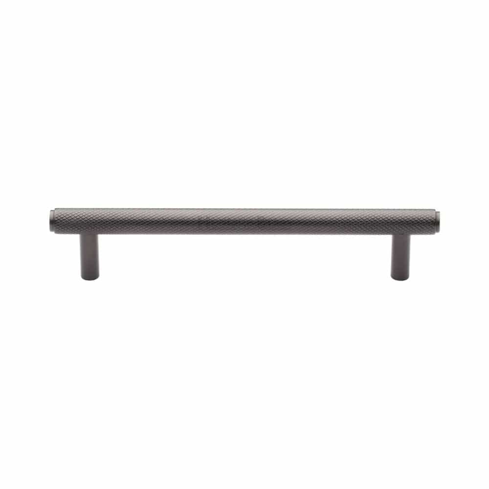 Heritage Brass Cabinet Hardware Matt Bronze / Cabinet Pull Handles / 128mm c/c Heritage Brass - Cabinet Pull Knurled Design 128mm CTC Matt Bronze Finish