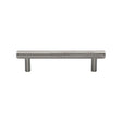 Heritage Brass Cabinet Hardware Satin Nickel / Cabinet Pull Handles / 96mm c/c Heritage Brass - Cabinet Pull Knurled Design 96mm CTC Satin Nickel Finish