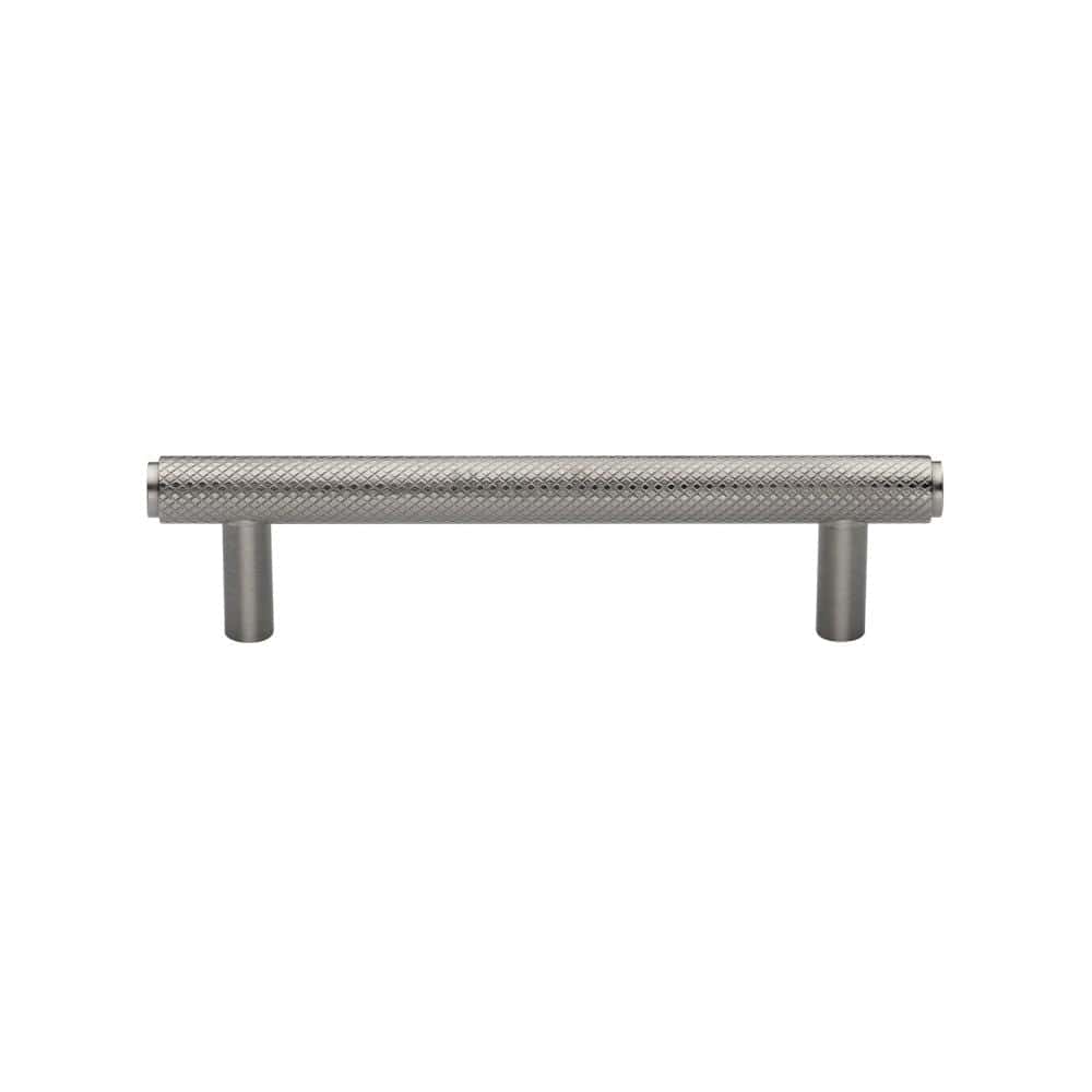 Heritage Brass Cabinet Hardware Satin Nickel / Cabinet Pull Handles / 96mm c/c Heritage Brass - Cabinet Pull Knurled Design 96mm CTC Satin Nickel Finish