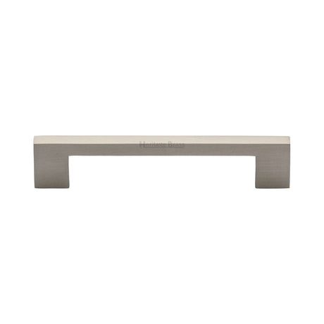 Heritage Brass Cabinet Hardware Satin Nickel / Cabinet Pull Handles / 128mm c/c Heritage Brass - Cabinet Pull Metro Design 128mm CTC Satin Nickel Finish