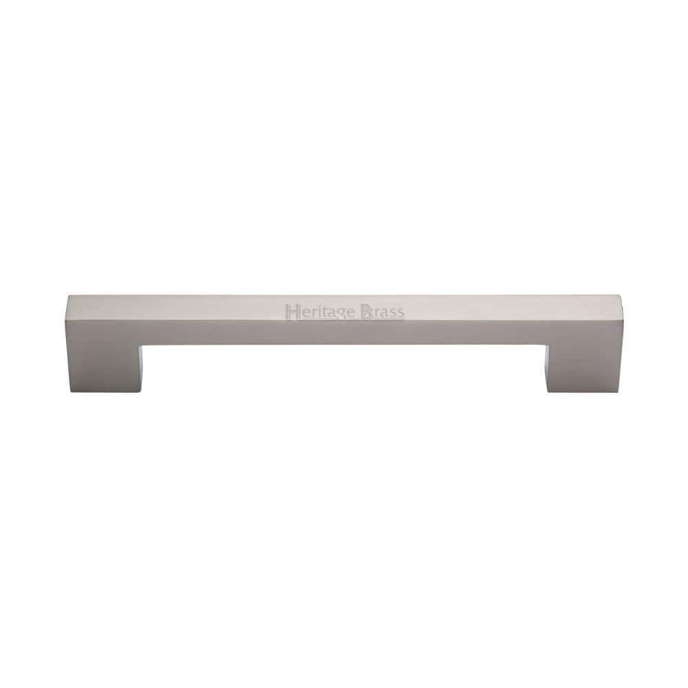 Heritage Brass Cabinet Hardware Satin Nickel / Cabinet Pull Handles / 160mm c/c Heritage Brass - Cabinet Pull Metro Design 160mm CTC Satin Nickel Finish