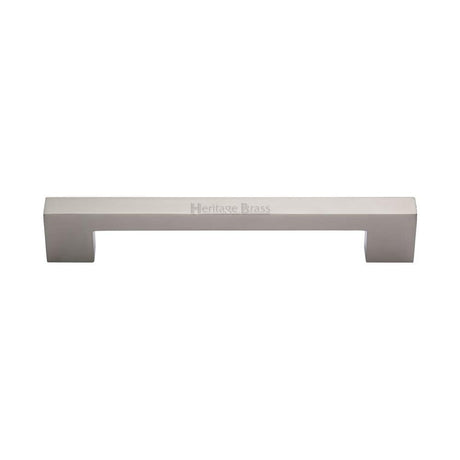 Heritage Brass Cabinet Hardware Satin Nickel / Cabinet Pull Handles / 160mm c/c Heritage Brass - Cabinet Pull Metro Design 160mm CTC Satin Nickel Finish