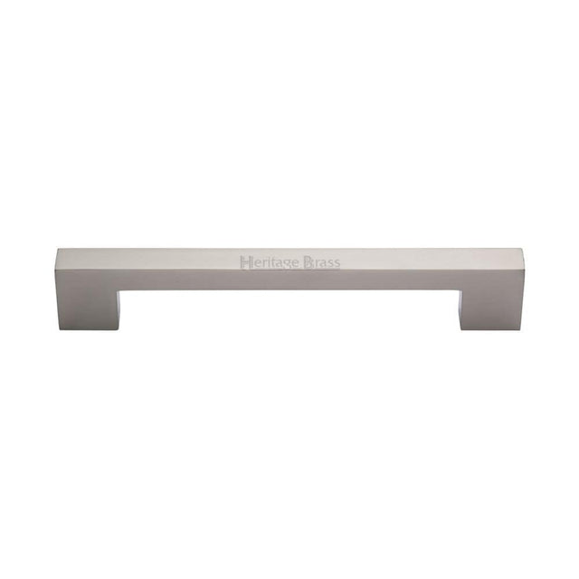 Heritage Brass Cabinet Hardware Satin Nickel / Cabinet Pull Handles / 160mm c/c Heritage Brass - Cabinet Pull Metro Design 160mm CTC Satin Nickel Finish