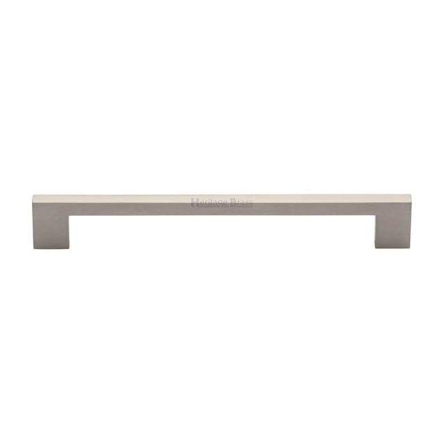 Heritage Brass Cabinet Hardware Satin Nickel / Cabinet Pull Handles / 192mm c/c Heritage Brass - Cabinet Pull Metro Design 192mm CTC Satin Nickel Finish